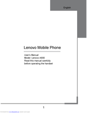 Lenovo A690 User Manual