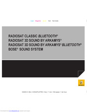 Renault gamme radiosat unité de tête audio radio operating manual instruction book 