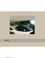 Renault velSatis Driver's Handbook Manual