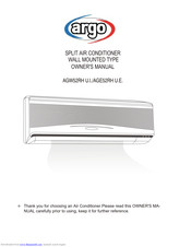 Argo AGW52RH U.I. Owner's Manual