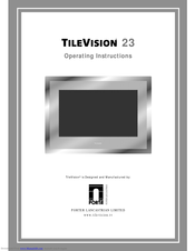 TileVision TV/23/FR2/PS Operating Instructions Manual