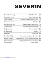 Severin HA 2082 Instructions For Use Manual