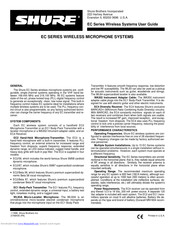 Shure EC2/58 User Manual