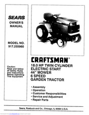 Sears Craftsman 917.255960 Owner's Manual