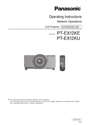 Panasonic PT-EX12KE Operating Instructions Manual