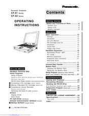 Panasonic CF-61 Series Operating Instructions Manual