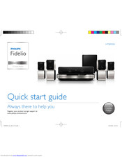 Philips Fidelio HTB9550 Quick Start Manual