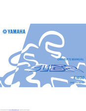 YAMAHA SLIDER EW50 NAKED Owner's Manual