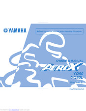 Yamaha AEROX YQ50 Owner's Manual