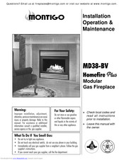 Montigo Homefire plus MD38B-I Installation & Operation Manual