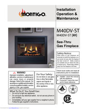 Montigo M40DV-ST-I Installation & Operation Manual