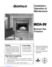 Montigo ME34DR-I Installation & Operation Manual