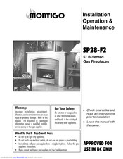 Montigo SP28-F2 Installation & Operation Manual