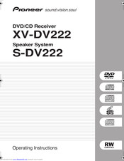 Pioneer XV-DV222 Operating Instructions Manual