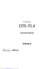 Integra DTR-70.4 Instruction Manual