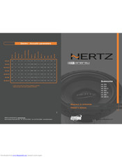 Hertz HX 250 D Owner's Manual