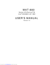 Intel MAT-880 User Manual