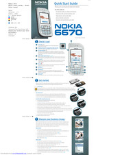 Nokia 6670 - Smartphone 8 MB Quick Start Manual