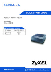 ZyXEL Communications P-660R-T3 v3 Quick Start Manual