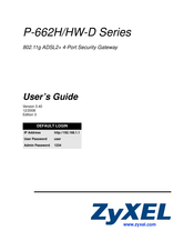 ZyXEL Communications P-662H-D3 User Manual