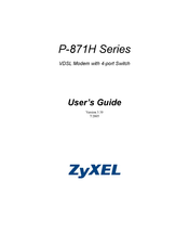 ZyXEL Communications P-871H Series User Manual