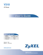 ZyXEL Communications V310 User Manual