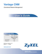 ZyXEL Communications Vantage CNM 2.3 User Manual