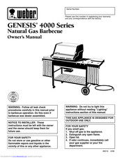 Weber Genesis 4000 NG Owner's Manual