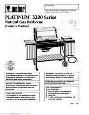 Weber Platinum I 3200 NG Owner's Manual