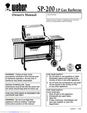 Weber SP 200 LP Owner's Manual