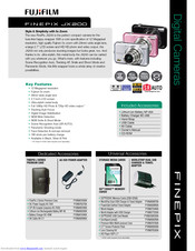 FujiFilm FinePix JX200 Series Specification