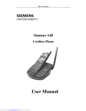 Siemens A48 User Manual