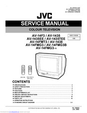 Jvc AV-14F3 Service Manual