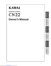 Kawai CN22 Owner's Manual