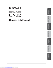 Kawai CN32 Owner's Manual