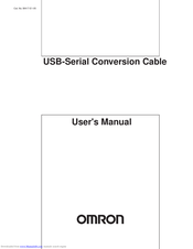 Omron CS1W-CIF31 User Manual