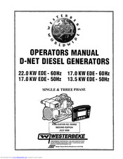 Westerbeke 22.0 KW EDE-60Hz Operator's Manual