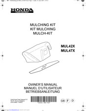 Honda MUL42X Owner's Manual