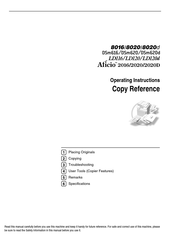 Ricoh Aficio LD116 Copy Reference Manual