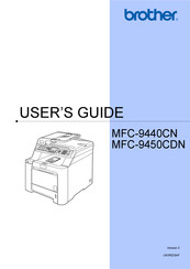 Brother MFC-9450CN User Manual
