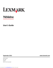 Lexmark T656DNE User Manual