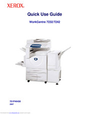 XEROX WorkCentre 7242 Quick Use Manual