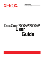XEROX DocuColor 8000AP User Manual