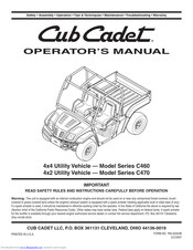 Cub Cadet C460 Operator's Manual