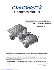 Cub Cadet Big Country 431D Operator's Manual