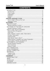 Ectaco Partner X8 User Manual