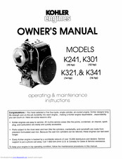 Kohler K301 Manuals Manualslib