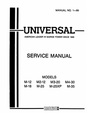 Universal M-12 Service Manual