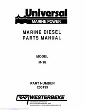 Westerbeke M-18 Parts Manual