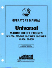 Universal M-25XPB Operator's Manual